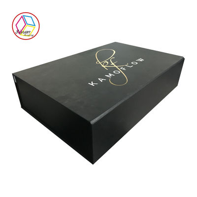 ประเทศจีน กล่องของขวัญกระดาษแฟนซีสีดำกล่องออกแบบเองด้วยโฟม โรงงาน