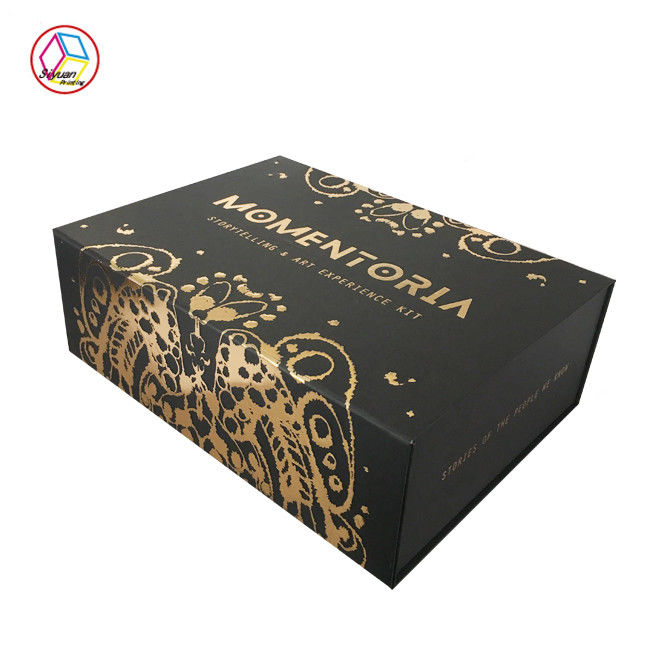 Luxury Cosmetic Box Gothic Style Printing Handling Glossy Lamination